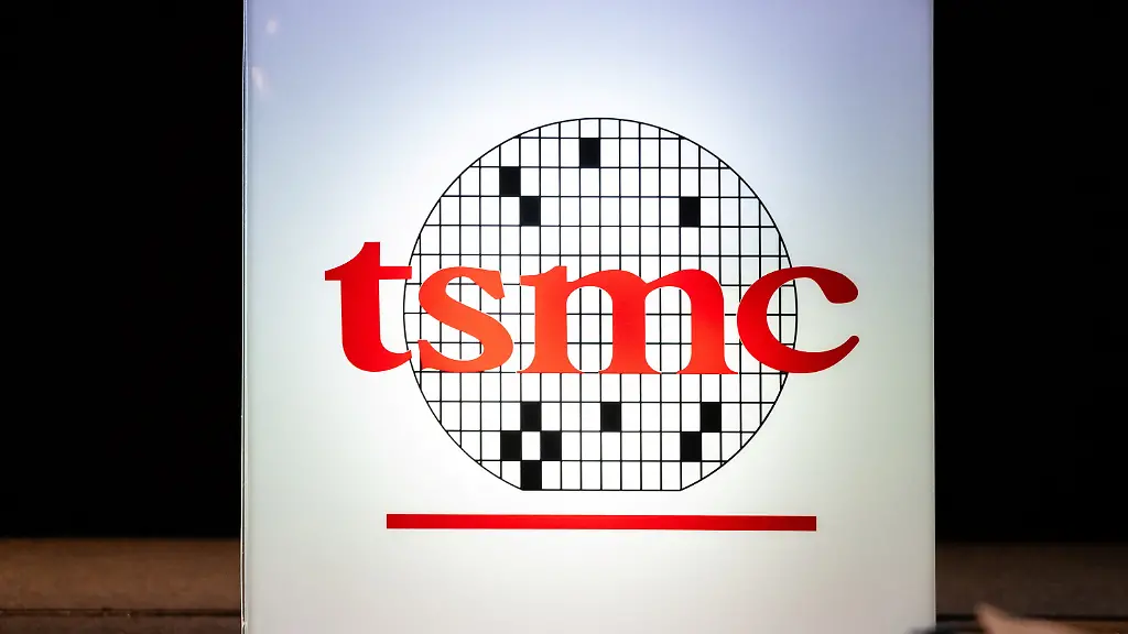 The-logo-of-Taiwan-Semiconductor-Manufacturing-Company-TSMC-at-the-company-s-second-quarter-earnings-conference-in-Taipei-Taiwan-July-16-2026
