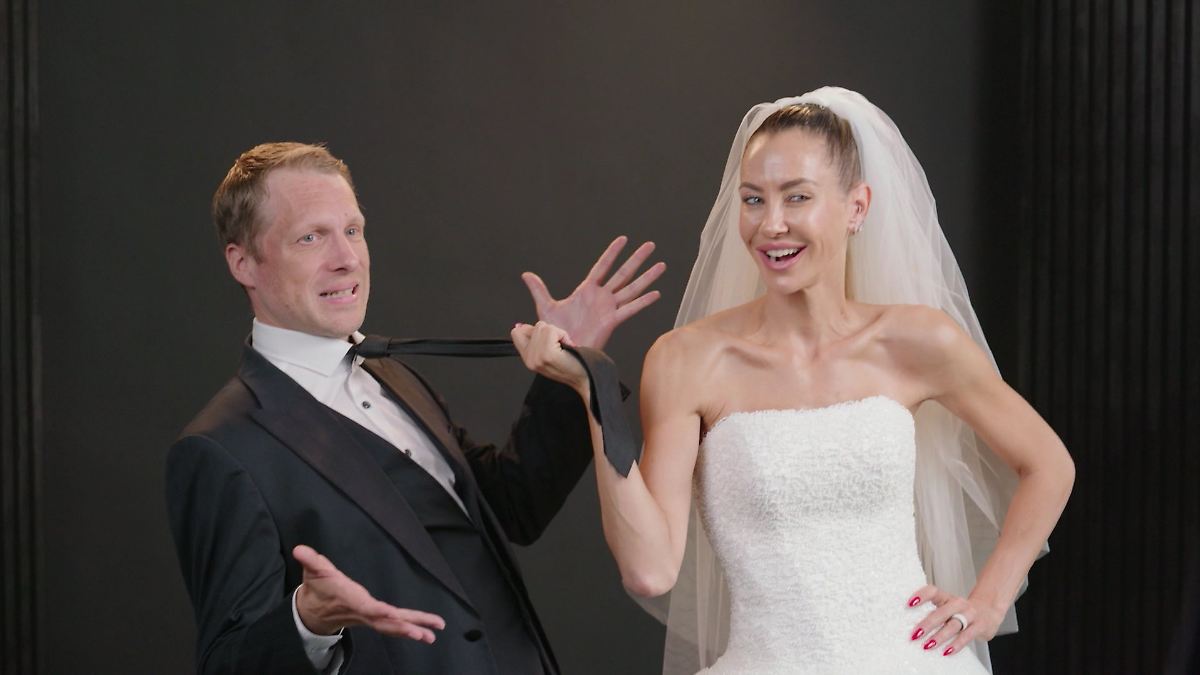 Oliver Pocher und Alessandra Meyer-Wölden: Hochzeitsszenen für Podcast-Cover