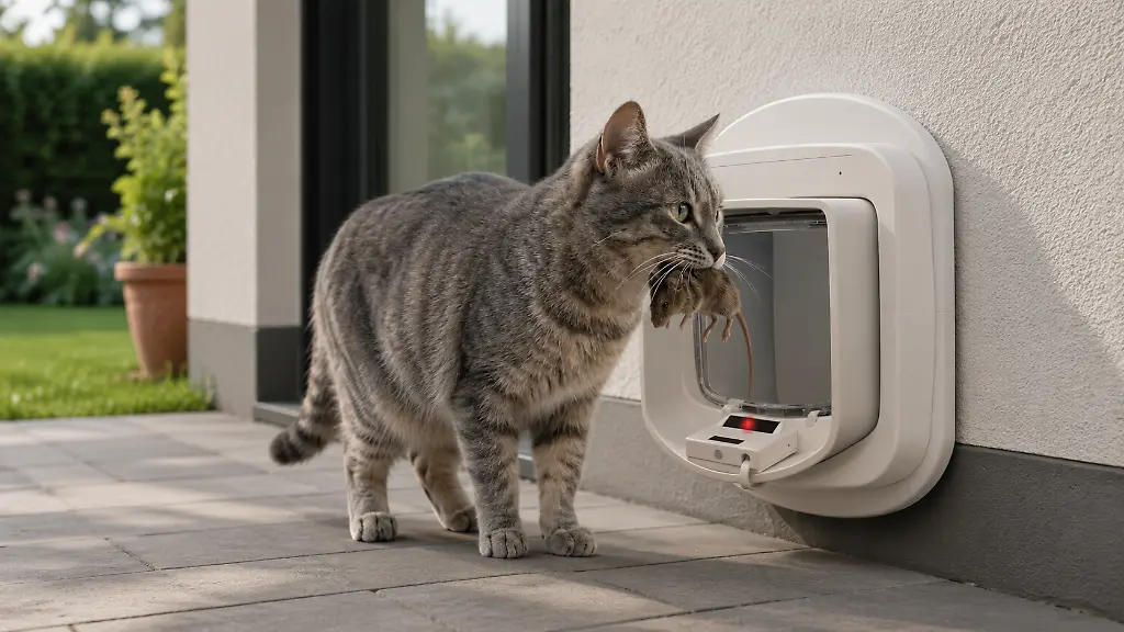 Wenn-die-Katze-Beute-anschleppt-Diese-Katzenklappe-bleibt-einfach-zu
