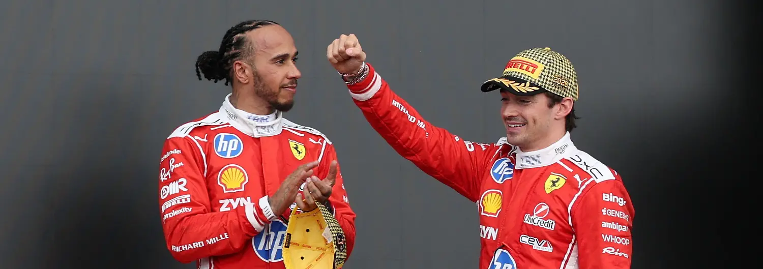 Formula-One-F1-British-Grand-Prix-Silverstone-Circuit-Silverstone-Britain-July-5-2026-Ferrari-s-Charles-Leclerc-celebrates-on-the-podium-after-winning-the-British-Grand-Prix-with-Ferrari-s-Lewis-Hamilton-who-finished-in-third-place-REUTERS-Andrew-Boyers