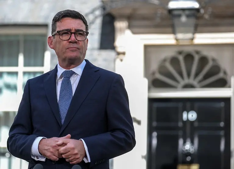 Britain-s-newly-appointed-Prime-Minister-Andy-Burnham-looks-on-as-he-delivers-a-speech-outside-10-Downing-Street-after-taking-office-in-London-Britain-July-20-2026