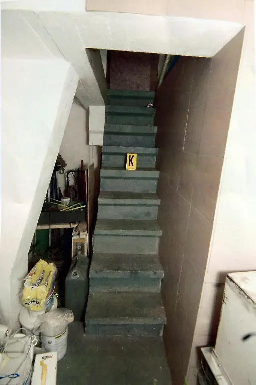 This-copy-of-a-police-handout-image-released-on-Thursday-24-August-shows-the-stairs-that-lead-to-the-cellar-where-Natascha-Kampusch-was-kept-while-she-was-kidnapped-An-18-year-old-girl-who-miraculously-turned-up-alive-after-she-had-been-held-captive-for-eight-years-was-identified-as-the-missing-Natascha-Kampusch-on-Thursday-Police-said-a-medical-examination-showed-a-scar-on-the-same-place-on-her-body-as-Natascha-had-had-when-she-vanished-aged-10-in-March-1998-The-police-statement-came-after-a-drama-on-Wednesday-in-which-Natascha-escaped-from-a-car-driven-by-her-kidnapper-The-44-year-old-man-abandoned-the-car-and-hours-later-committed-suicide-by-throwing-himself-under-a-train
