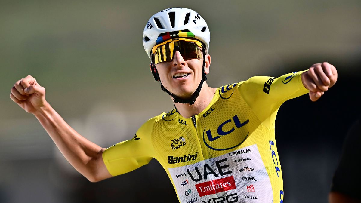 Grandioses Finish in Alpe d'Huez: Tadej Pogacar frisst Konkurrenten im Chaos gnadenlos auf