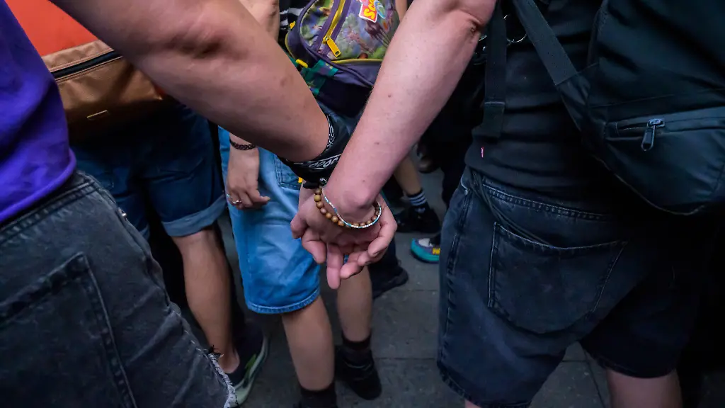 July-24-2026-Berlin-Berlin-Germany-Two-demonstrators-of-same-sex-hold-hands-at-Dyke-March-2026-on-July-24-2026-in-Berlin-Germany