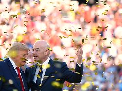 FIFA Praesident Gianni Infantino Pflegt Ein Enges Verhaeltnis Zu Praesident Donald Trump