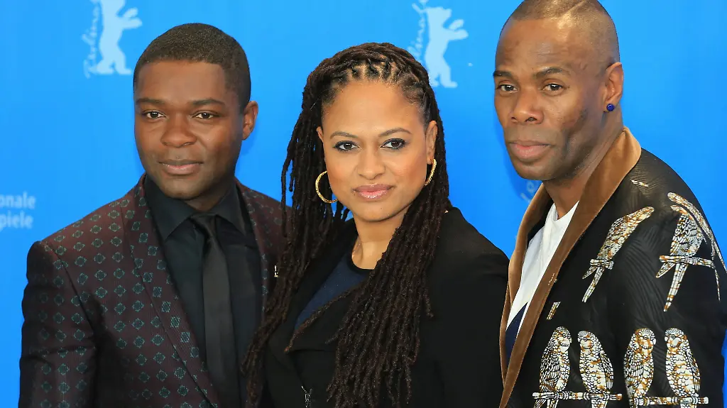 David-Oyelowo-die-Regisseurin-Ava-DuVernay-und-der-Schauspieler-Colman-Domingo-bei-der-Berlinale