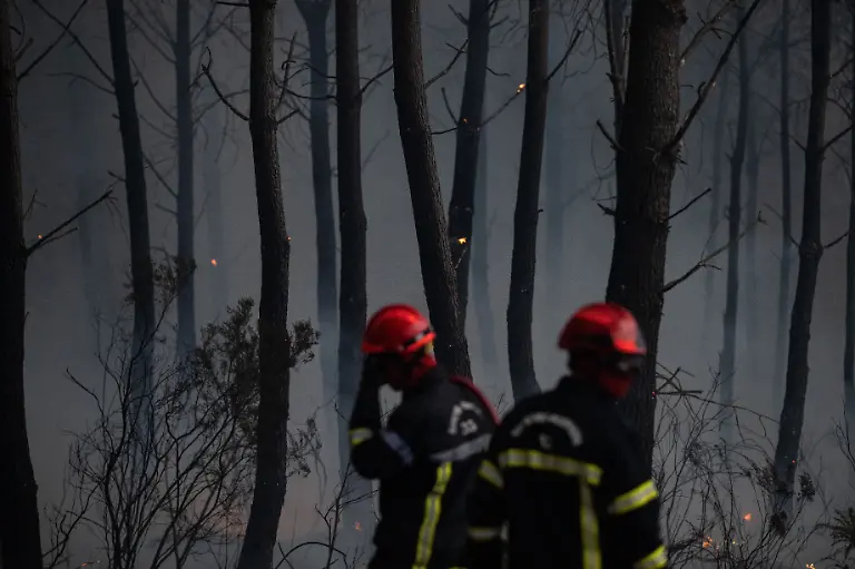 A-major-wildfire-broke-out-between-Cestas-and-Marcheprime-Strong-wind-gusts-and-intense-heat-significantly-hampered-firefighters-efforts-as-they-faced-the-fire-s-rapid-spread-The-forest-was-engulfed-in-flames-before-firefighters-succeeded-in-containing-the-blaze-Sunday-July-26-2026-ACCORSINIJEANNE-FIRE