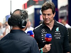 Formula One F1 Hungarian Grand Prix Hungaroring Budapest Hungary July 25 2026 Mercedes Team Principal Toto Wolff Speaks To Media After Practice REUTERS Marton Monus