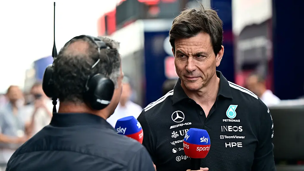 Formula-One-F1-Hungarian-Grand-Prix-Hungaroring-Budapest-Hungary-July-25-2026-Mercedes-team-principal-Toto-Wolff-speaks-to-media-after-practice-REUTERS-Marton-Monus