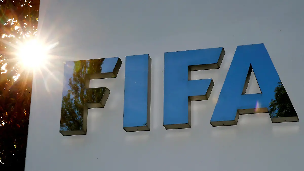 FILE-PHOTO-The-logo-of-FIFA-is-seen-in-front-of-its-headquarters-in-Zurich-Switzerland-September-26-2017