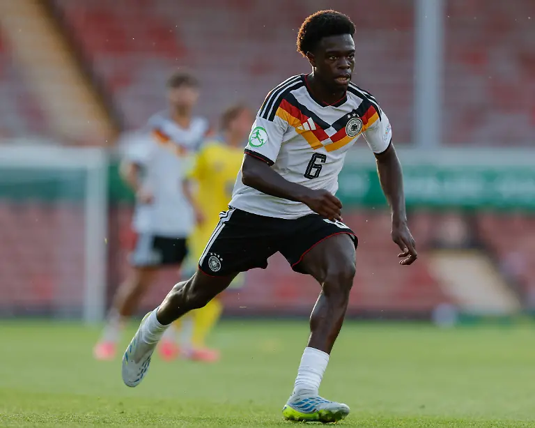 Wrexham-Wales-8th-July-2026-Boris-Mamuzah-Lum-of-Germany-during-the-Ukraine-U19-vs-Germany-U19-UEFA-European-U19-Championship-match-at-The-Racecourse-Wrexham-Picture-credit-should-read-Cody-Froggatt-Sportimage-EDITORIAL-USE-ONLY-No-use-with-unauthorised-audio-video-data-fixture-lists-club-league-logos-or-live-services-Online-in-match-use-limited-to-120-images-no-video-emulation-No-use-in-betting-games-or-single-club-league-player-publications