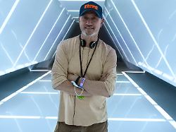 Moonfall 2022 Filmstill Director Roland Emmerich On The Set Of Moonfall 2022 EDITORIAL USE ONLY Copyright XReinerxBajox