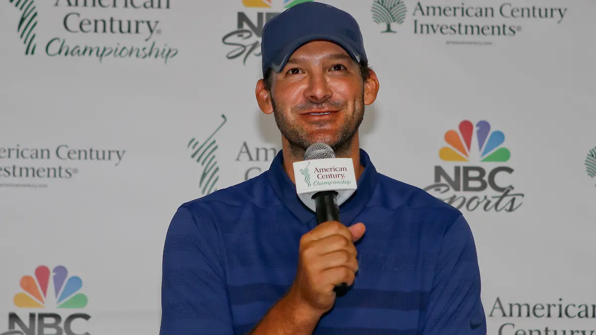 July-14-2019-Stateline-Nevada-USA-TONY-ROMO-wins-NBC-Celebrity-golf-championship-Former-NFL-American-Football-Herren-USA-star-of-Dallas-Cowboys-Quarterback-TONY-ROMO-wins-125-000-for-charity-a-second-year-in-a-row-at-the-30th-American-Century-Championship-held-at-the-Edgewood-golf-course-on-the-shores-of-South-Lake-Tahoe
