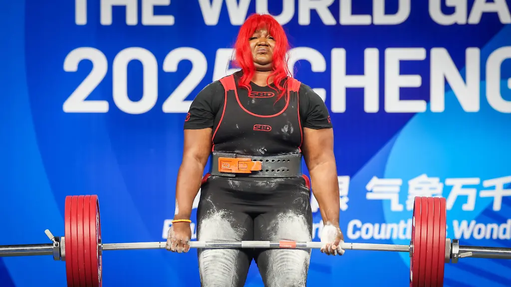 Belgian-Sonita-Muluh-pictured-during-the-super-Heavyweight-powerlifting-event-at-the-2025-World-Games-in-Chenghdu-China-on-Friday-15-August-2025-This-year-the-World-Games-take-place-from-7-to-17-August