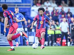 31st July 2026 St Andrews Birmingham West Midlands England Friendly Football Birmingham City Versus Barcelona Karim Adeyemi Of FC Barcelona Runs With The Ball