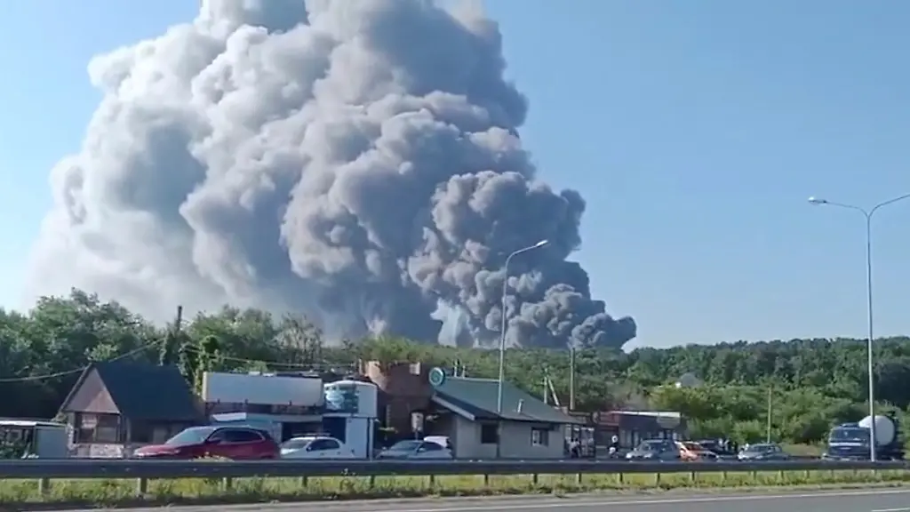 Smoke-rises-after-a-Ukrainian-drone-attack-on-a-Wildberries-warehouse-in-Novosemeykino-Samara-region-Russia-August-2-2026-in-this-still-image-obtained-from-a-video-SOCIAL-MEDIA-via-REUTERS-THIS-IMAGE-HAS-BEEN-SUPPLIED-BY-A-THIRD-PARTY-NO-RESALES-NO-ARCHIVES-NEWS-USE-ONLY-Verification-Lines-Reuters-verified-the-location-from-the-buildings-the-trees-and-the-road-layout-seen-in-the-video-which-matched-archive-and-satellite-imagery-of-the-area-The-date-when-the-video-was-recorded-was-verified-by-a-statement-from-the-governor-of-Samara-region-who-said-on-August-2-that-a-drone-attack-on-a-Wildberries-warehouse-in-the-region-had-occurred-The-direction-of-the-smoke-seen-in-the-video-is-consistent-with-the-location-of-the-Wildberries-warehouse-NASA-Firms-NASA-s-global-tracking-fire-map-also-detected-thermal-activity-near-the-warehouse-s-location-on-August-2