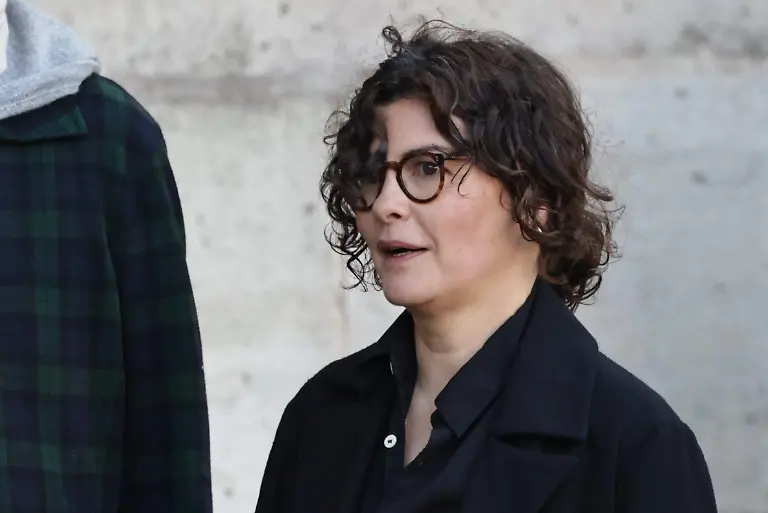 PHOTOPQR-LE-PARISIEN-LP-Fred-Dugit-Paris-24-04-2026-Culture-Paris-Ve-le-24-04-2026-Obseques-de-lactrice-francaise-Nathalie-Baye-a-leglise-parisienne-de-Saint-Sulpice-Audrey-Tautou-LP-Fred-Dugit-24-April-2026-Paris-5th-arrondissement-France-Funeral-of-the-French-actress-Nathalie-Baye-at-the-Church-of-Saint-Sulpice-in-Paris
