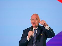 Ex-FIFA-Berater überzeugt: "Gianni Infantino wird nicht kampflos gehen" Fussball Home Of FIFA Zuerich Schweiz Gianni Infantino FIFA Praesident Portraitfoto Portrait Einzelaufnahme Portraet Mimik Gesichtsausdruck Emotion Zuerich Kanton Zuerich Schweiz Soccer Home Of FIFA Zurich Switzerland Gianni Infantino FIFA President Portrait Photo Portrait Individual Shot Facial Expression Emotion Zurich Canton Of Zurich Switzerland Copyright XJOERANxSTEINSIEKx