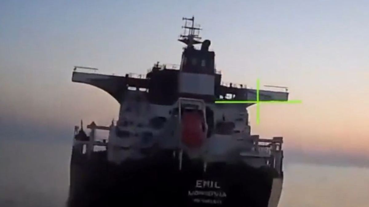 Hit in the Black Sea: Russian drones strike ship belonging to German ...