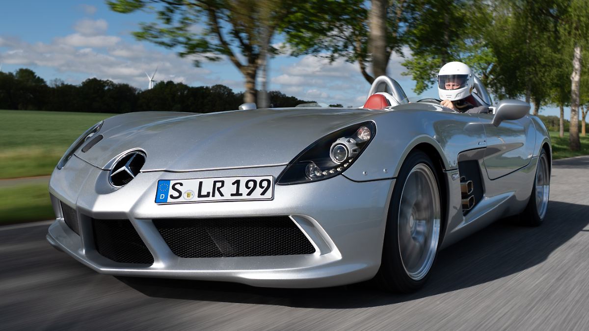 Komplett oben ohne: Unterwegs im Fünf-Millionen-Euro-Roadster Mercedes SLR McLaren Stirling Moss