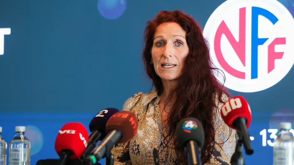 Lise-Klaveness-President-of-the-Norwegian-Football-Association-NFF-attends-a-press-conference-at-Ullevaal-Stadium-about-FIFA-private-equity-plan-in-Oslo-Norway-July-31-2026-Amanda-Pedersen-Giske-NTB-via-REUTERS-ATTENTION-EDITORS-THIS-IMAGE-WAS-PROVIDED-BY-A-THIRD-PARTY-NORWAY-OUT-NO-COMMERCIAL-OR-EDITORIAL-SALES-IN-NORWAY