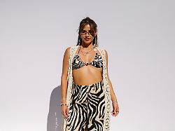 Saengerin Sarah Engels Steht Bei Dem Calzedonia Summer Club Event Im Beach Club Km 689