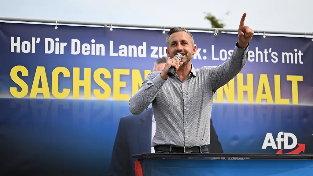 Ulrich-Siegmund-Spitzenkandidat-der-AfD-in-Sachsen-Anhalt-spricht-auf-einer-Kundgebung-seiner-Partei-In-Sachsen-Anhalt-wird-am-6-9-2026-ein-neuer-Landtag-gewaehlt