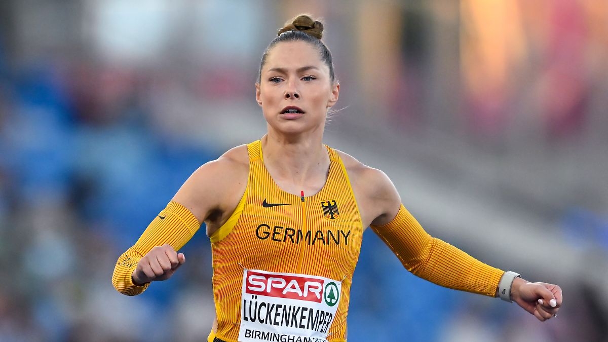 Aus im Halbfinale, aber:: Gina Lückenkemper weint süße Tränen des Glücks