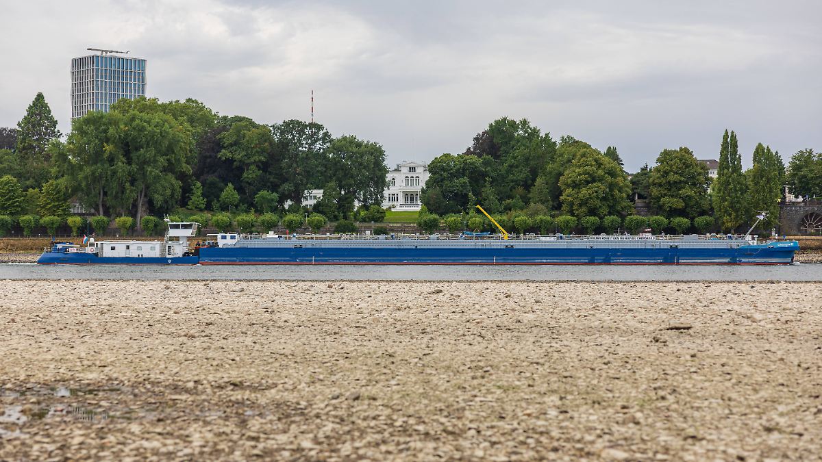 Niedrigwasser am Rhein treibt Spritpreise in die Höhe