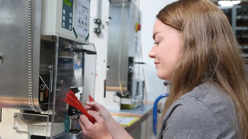 Die-gehoerlose-Uliana-Zghodzynska-arbeitet-seit-vorigem-Jahr-in-der-Herstellung-von-Kabelverbindern-bei-der-Haufe-GmbH-in-Hohenstein-Ernstthal-Landkreis-Zwickau