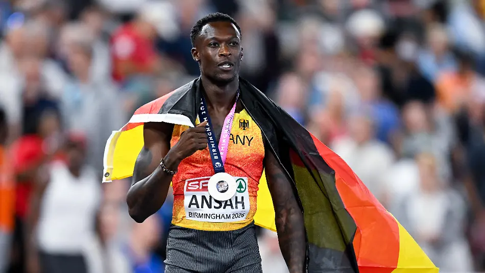 Leichtathletik-Europameisterschaft-Maenner-100-Meter-Finale-Owen-Ansah-Deutschland-freut-sich-ueber-Silber