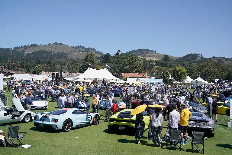IMAGE-DISTRIBUTED-FOR-FLEXJET-Flexjet-hosted-its-Owners-with-an-Italian-themed-tent-on-the-lawn-at-The-Quail-A-Motorsports-Gathering-Friday-Aug-16-2019-in-Carmel-Calif-This-was-part-of-a-series-of-events-available-to-Flexjet-Owners-at-Monterey-Car-Week-for-the-17th-consecutive-year-The-tent-included-an-Italian-themed-espresso-bar-and-Flexjet-s-partner-Italian-Designer-ISAIA-designed-a-co-branded-bocce-court-on-site