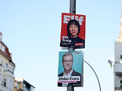AfD direkt dahinter: Umfrage: CDU führt in Berlin knapp vor der Linken