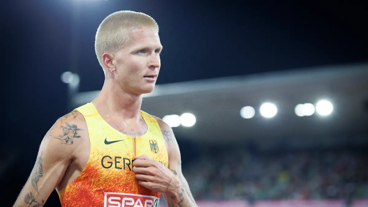 BIRMINGHAM-GREAT-BRITAIN-AUGUST-15-2026-Robert-FARKEN-GER-Germany-after-competing-in-the-1500m-final-during-the-European-Athletics-Championships-at-Alexander-Stadium-on-August-15-2026-in-Birmingham-Great-Britain