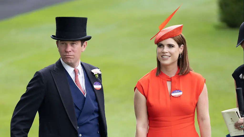 21-06-2025-Ascot-United-Kingdom-Princess-Eugenie-and-her-husband-Jack-Brooksbank-in-the-Parade-Ring-on-the-final-day-of-Royal-Ascot-United-Kingdom