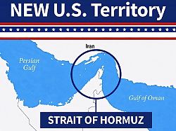 "Neues US-Gebiet": Trump untermauert Anspruch auf Straße von Hormus mit Karten-Post