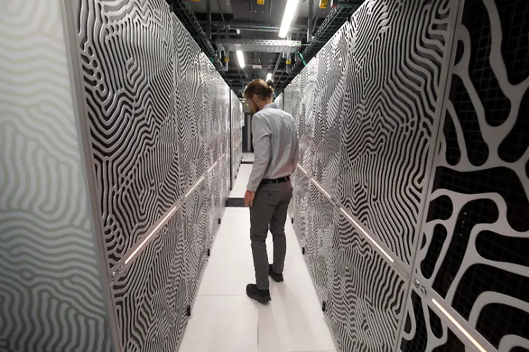 GERMANY-JUELICH-SEPTEMBER-07-Europe-s-fastest-supercomputer-JUPITER-on-September-07-2025-in-Juelich-Germany-Jupiter-is-Europe-s-first-exascale-supercomputer-meaning-it-will-be-able-to-perform-at-least-one-quintillion-calculations-per-second-The-computer-s-operators-hope-it-can-help-the-continent-in-everything-from-climate-research-to-catching-up-in-the-artifical-intelligence-race