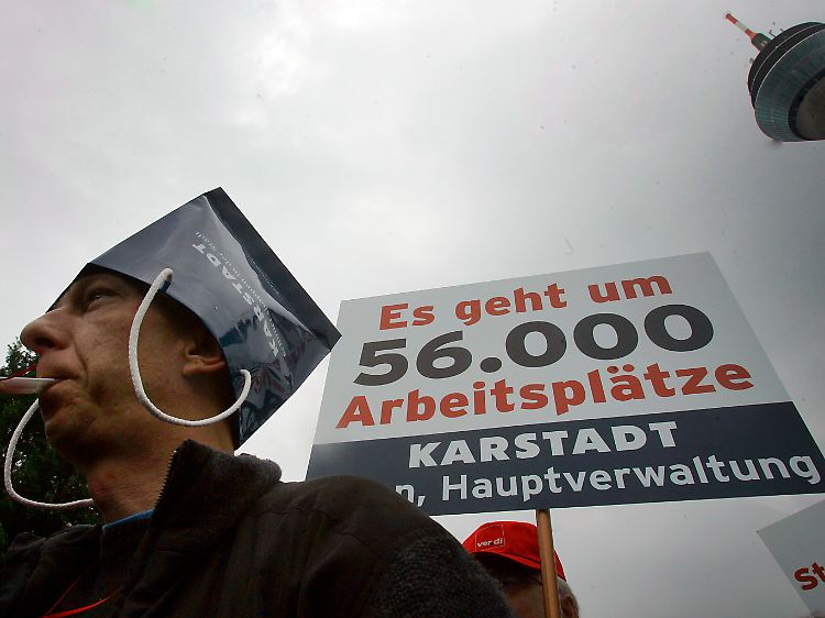 Die Karstadt-Demos zeitigten mehrere Neuerungen; unter anderem auch die Beteiligung von Vorstandsmitgliedern.