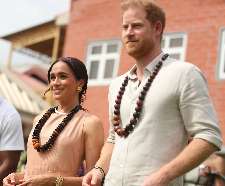 Prince-Harry-and-Meghan-Markle-visit-Nigeria-s-Lightway-Academy-as-Part-of-Invictus-Games-Anniversary-celebrations-ABUJA-NIGERIA-MAY-10-Duke-of-Sussex-Prince-Harry-R-his-wife-Meghan-Markle-L-Duchess-of-Sussex-visit-the-Lightway-Academy-in-Abuja-Nigeria-as-part-of-celebrations-of-Invictus-Games-anniversary-on-May-10-2024-Abuja-Nigeria-Editorial-use-only-Please-get-in-touch-for-any-other-usage