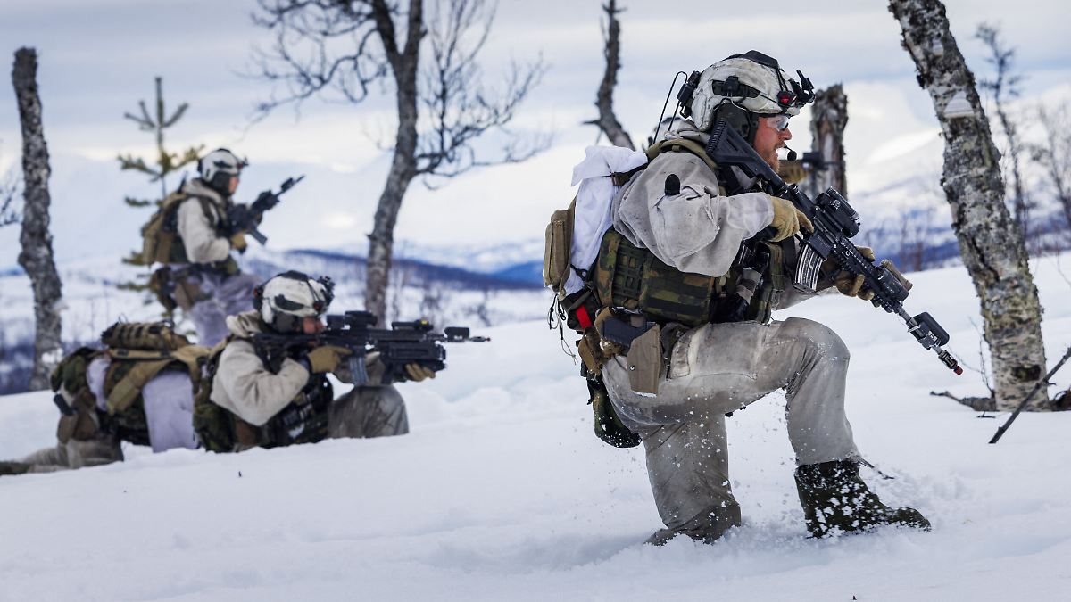 Einordnung: "Anderes Maß an Feuerkraft"Norwegen rüstet in der Arktis gegen Russland aufNorwegen hat eine rund 200 Kilometer lange Grenze zu Russland. Das Nato-Mitglied verstärkt seine Truppen nun massiv, um auf "jede Bedrohung und j