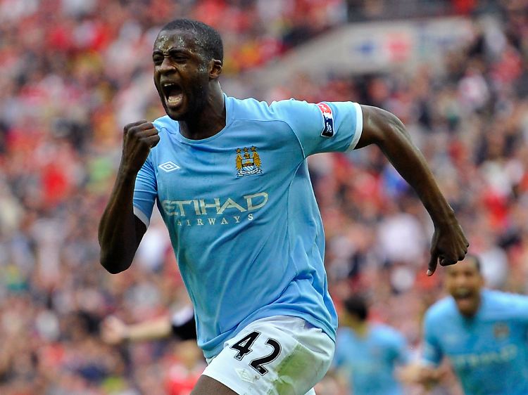 Yaya Toure erzielte gegen den Erzrivalen Man United das entscheidende Tor zum Finaleinzug.