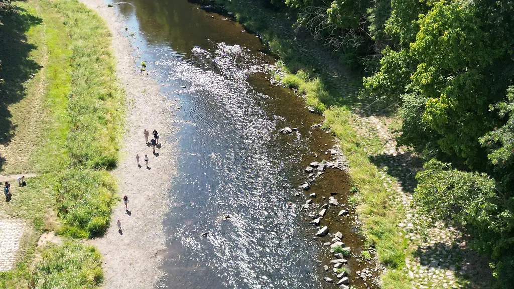 An-zwei-Pegeln-wurden-in-Thueringen-in-diesem-Jahr-die-niedrigsten-Staende-jemals-gemessen