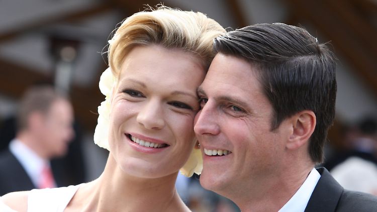 Es ist die große Liebe: Maria Höfl-Riesch und Marcus Höfl.