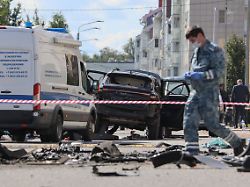 Explosion in St. Petersburg : Berichte: Russischer Offizier durch Autobombe getötet