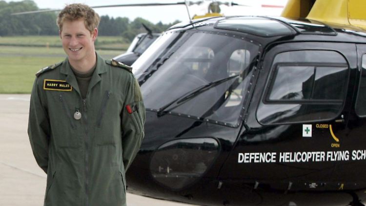 Kampfhubschrauberpilot Prinz William