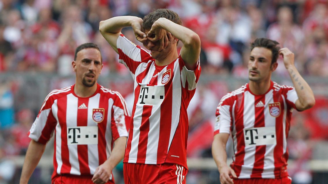 Nicht nur der spielfreudige Thomas Müller hatte gegen Leverkusen richtig Spaß.