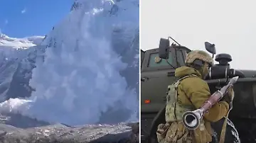 Russische Soldaten_Lawine