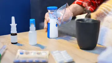 Inhalator bei Erkältungszeit