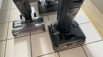 Test Wischsauger Roborock Detail mit anderen Testgeräten