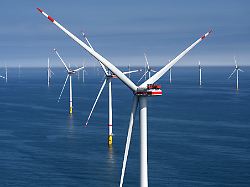 Deutschlands größter Offshore-Windpark in der Nordsee fertiggestellt